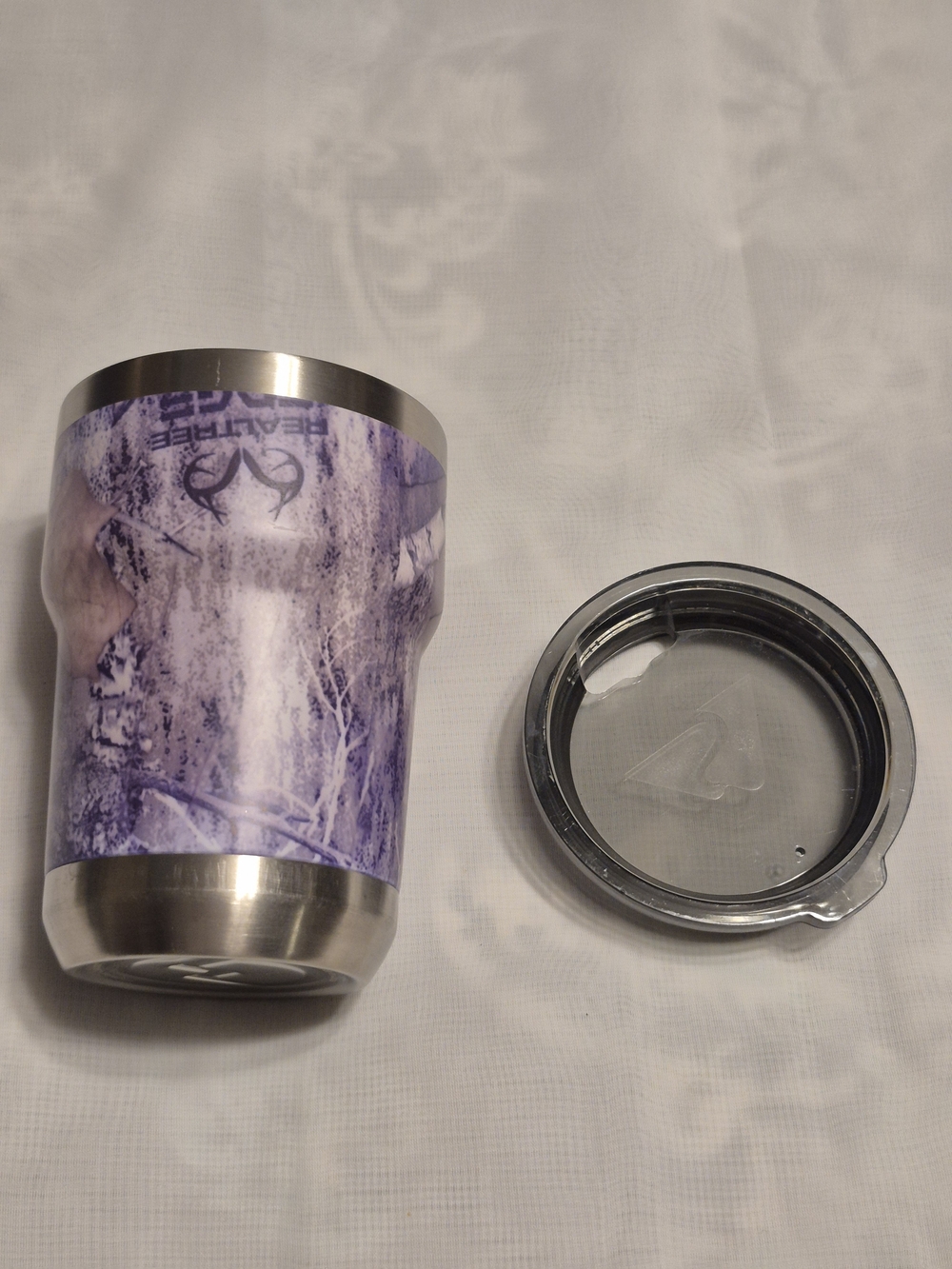 NWOT Realtree Purple Camo Stainless Steel Tumbler with Lid